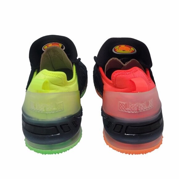 Nike LeBron 18 GS ' Sz 5.5Y Unisex Kids SHOES Black Crimson Volt CW2760-009 New - Picture 3 of 7